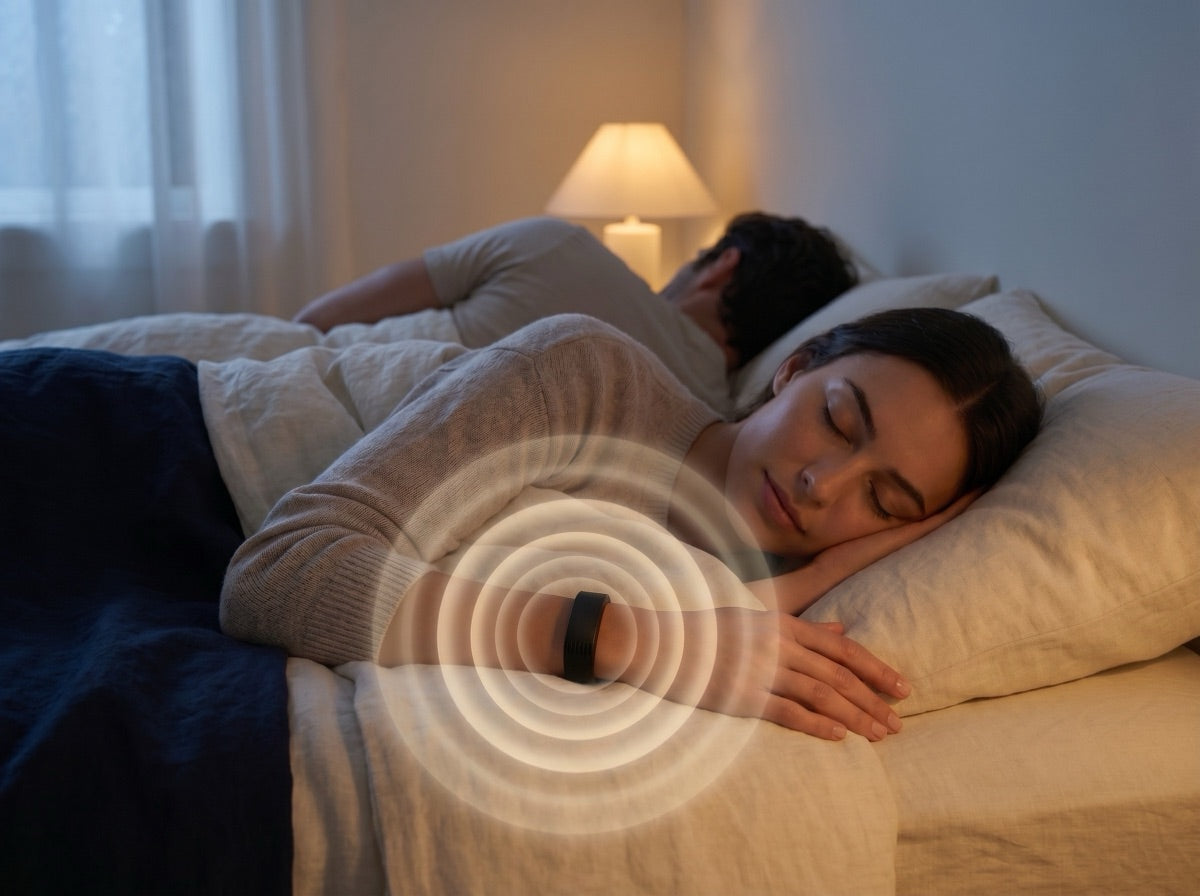 A gentle vibration wakes you